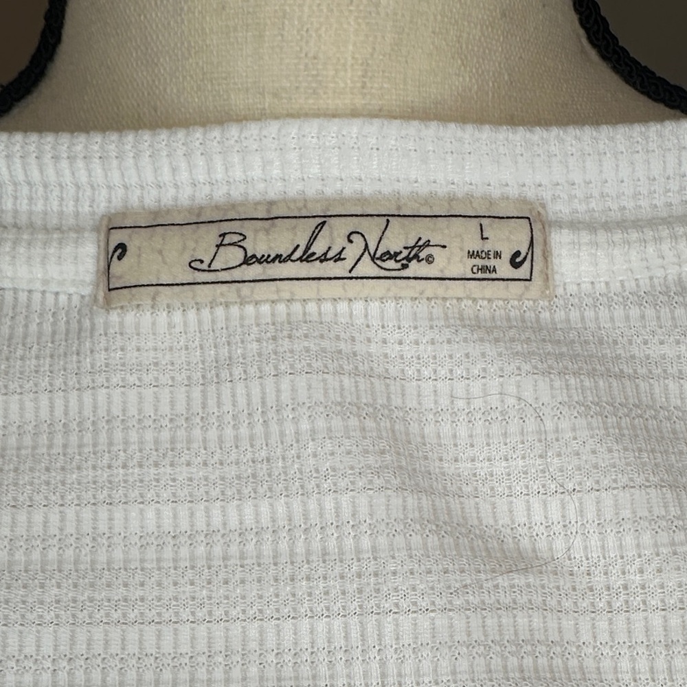 Classic White V-Neck Women's Tee - Picture 6 of 7